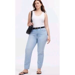 Madewell The Mid Rise Perfect Vintage Denim Jean Light Wash Size 31 NWT